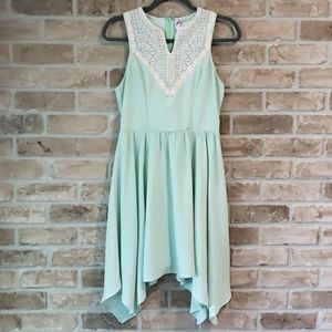 Alya Asymmetrical Fit and Flare Midi Dress